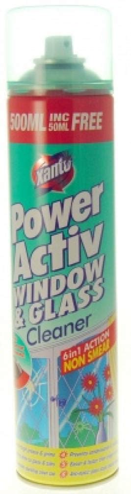 Power active window and glass cleaner